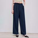 High-Waisted Palazzo Pants with Stylish Belt