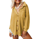 Textured Women's Long Sleeve Blouse for Effortless Style