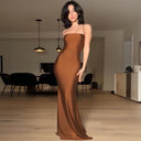 Chic Ladies Long Shift Dress in Stylish Fabrics