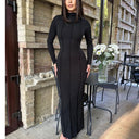 Chic Figure-Hugging Midi Dress for Women