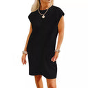 Chic Textured Loose Summer Dress for Women