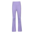 Chic Flared Trousers in Textured Fabric
