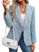 Women's Classic Gold Button Blazer