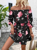 Floral Bohemian Dress for Women