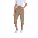 Stylish Women's Cargo Pants with Elastic Waistband and Handy Pockets