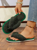 Women's Cozy Fluffy Slippers with Plush Insoles