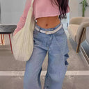 Stylish Women's Relaxed Fit Denim Jeans