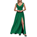 Chic Maxi Dress with Elegant Wrap and Side Slit