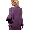 Chic Women's Blouse with Pockets in Airy Fabric
