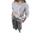 Chic Checkered Blouse for Women