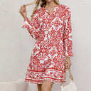 Decorative Pattern Women's Dress with Chic Design