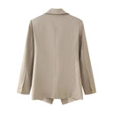 Chic Double-Breasted Blazer Jacket for Women