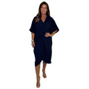 Chic Women's Kaftan Dress with Wrap Style