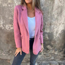 Chic Women's Striped Blazer in Timeless Design