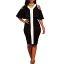 Off-Shoulder Ruffled Cocktail Dress for Women