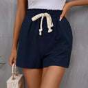 Chic Women's Shorts with Adjustable Drawstring