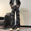 Women’s Frayed Wide-Cut Denim Trousers