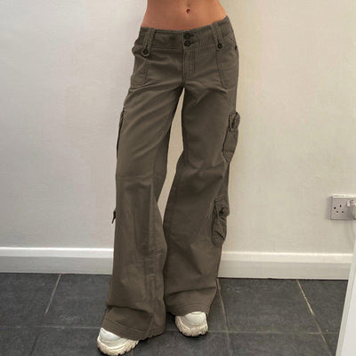 Stylish Women's Cargo Pants with Side Pockets