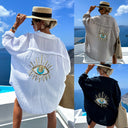 Women's Stylish Beach Blouse with Eye-catching Design