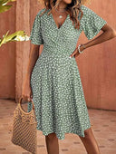 Floral Patterned Women's Summer Dress