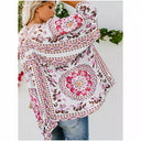 Floral Print Women's Kimono with Flowing Design