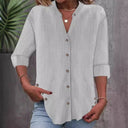 Stylish Women's Striped Button-Down Blouse