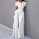 Chic Wide-Leg Jumpsuit with Convenient Pockets for Women