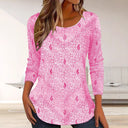 Chic Floral Print Long Sleeve Blouse for Women