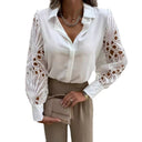 Artistic Lace Sleeve Women's Blouse