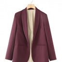 Chic Blazer with Unique Cut and Pockets