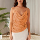 Floral Embroidered Chiffon Women's Top