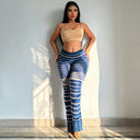 High-Waisted Striped Leggings for Women