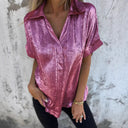 Satin Blouse with Glossy Finish for Women