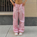 Stylish Women's Cargo Pants with Elastic Waistband