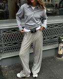 Chic Glitter Palazzo Pants for Women