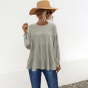 Ruffled Women's Blouse with Flowy Design