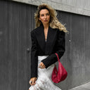 Classic Stripe Women's Cropped Blazer