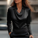 Chic Asymmetrical Collar Blouse for Women