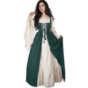 Vintage Inspired V-Neck Dress with Flowy Sleeves