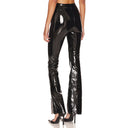 High-Gloss Flared Leggings for Women