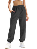Women's Elastic Waist Trousers with Pockets