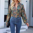 Chic Women's Printed Blouse - Fashion Forward Style