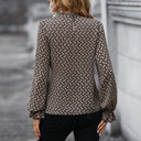 Chic Wrap Blouse with Voluminous Sleeves for Women