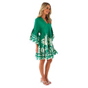 Floral Print Women's Dress with Statement Sleeves