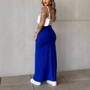 Chic High Waist Lace Skirt with Side Slit