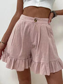 Chic Ruffle Shorts for Women