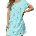 Colorful Butterfly Pattern Women's Nightgown