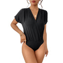 Chic Women's Bodysuit with Stylish Wrap Design