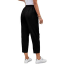Ladies Stylish Leisure Pants with Elastic Waist and Pockets