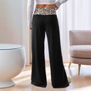 Chic Women's Leisure Pants with Trendy Waistband